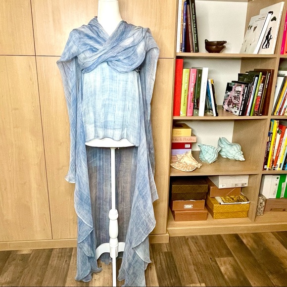 Mes Demoiselles silk chiffon flowy tank top - Picture 2 of 10